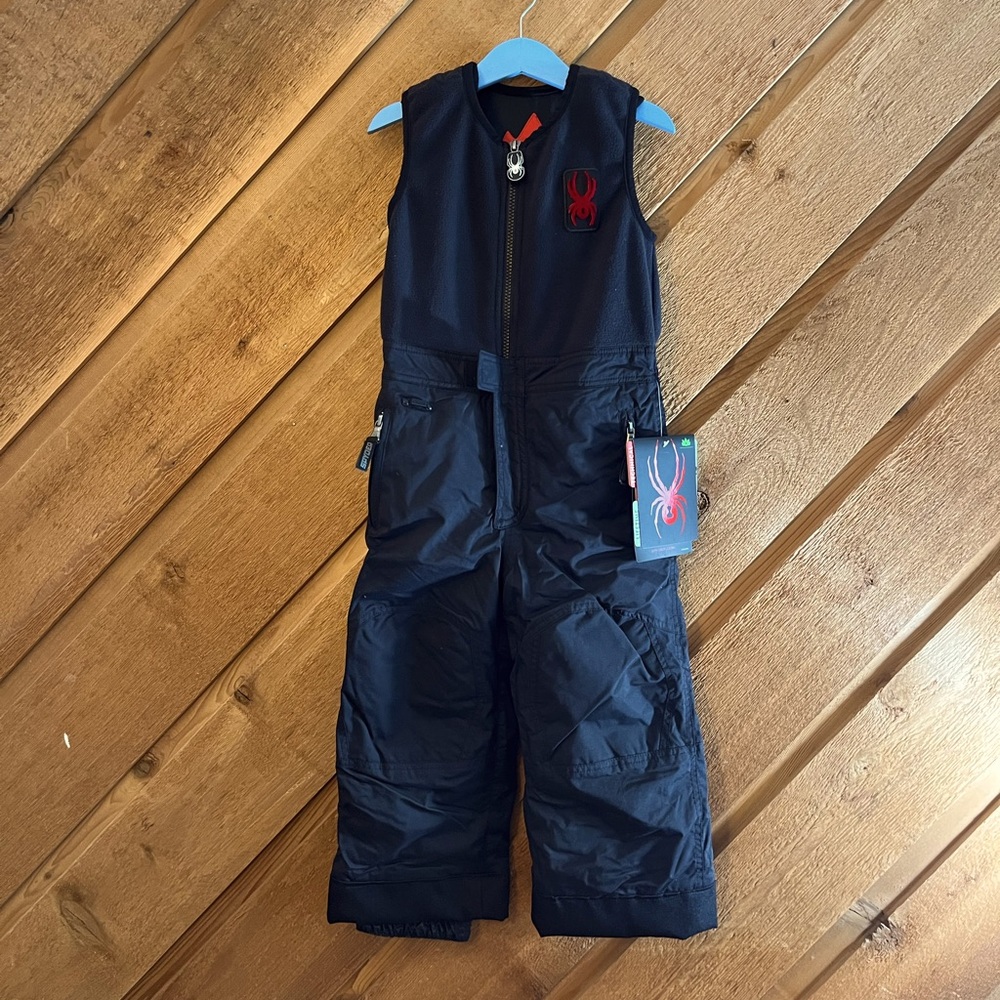 Spyder Kids Black Snow Bib